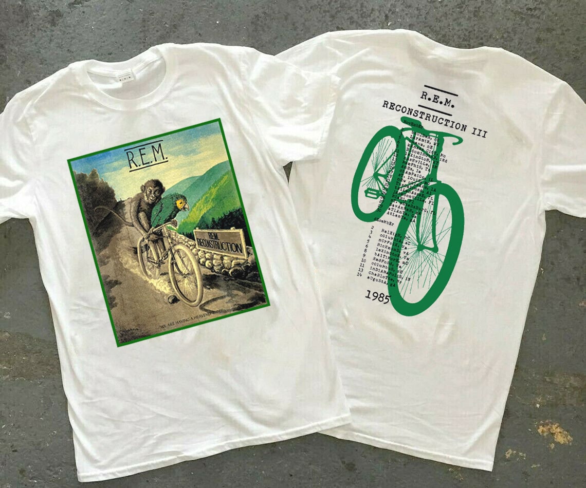 1985 R.E.M. Reconstruction III Tour T-Shirt, 80s REM Rock Band Shirt Hoodie Sweatshirt | TeeSparky.com