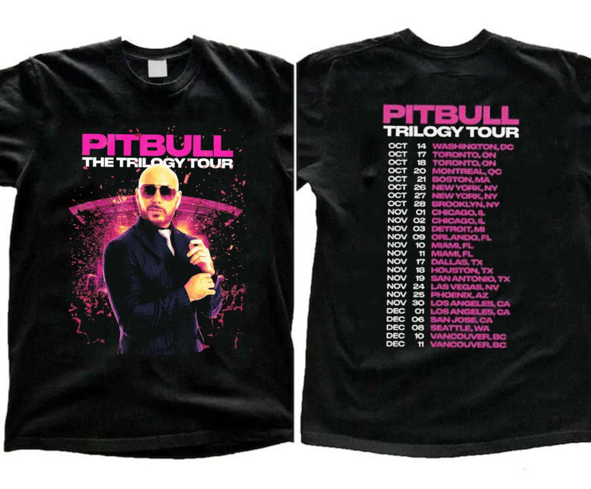 Enrique Iglesias Pitbull Ricky Martin, 2 Side The Trilogy Tour 2023 Shirt Hoodie Sweatshirt | TeeSparky.com
