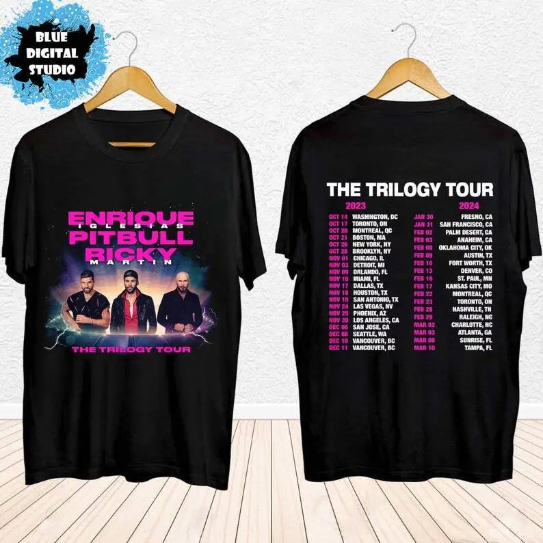 Enrique Iglesias X Pitbull X Ricky Martin The Trilogy Tour 2023 2024 Shirt Hoodie Sweatshirt | TeeSparky.com