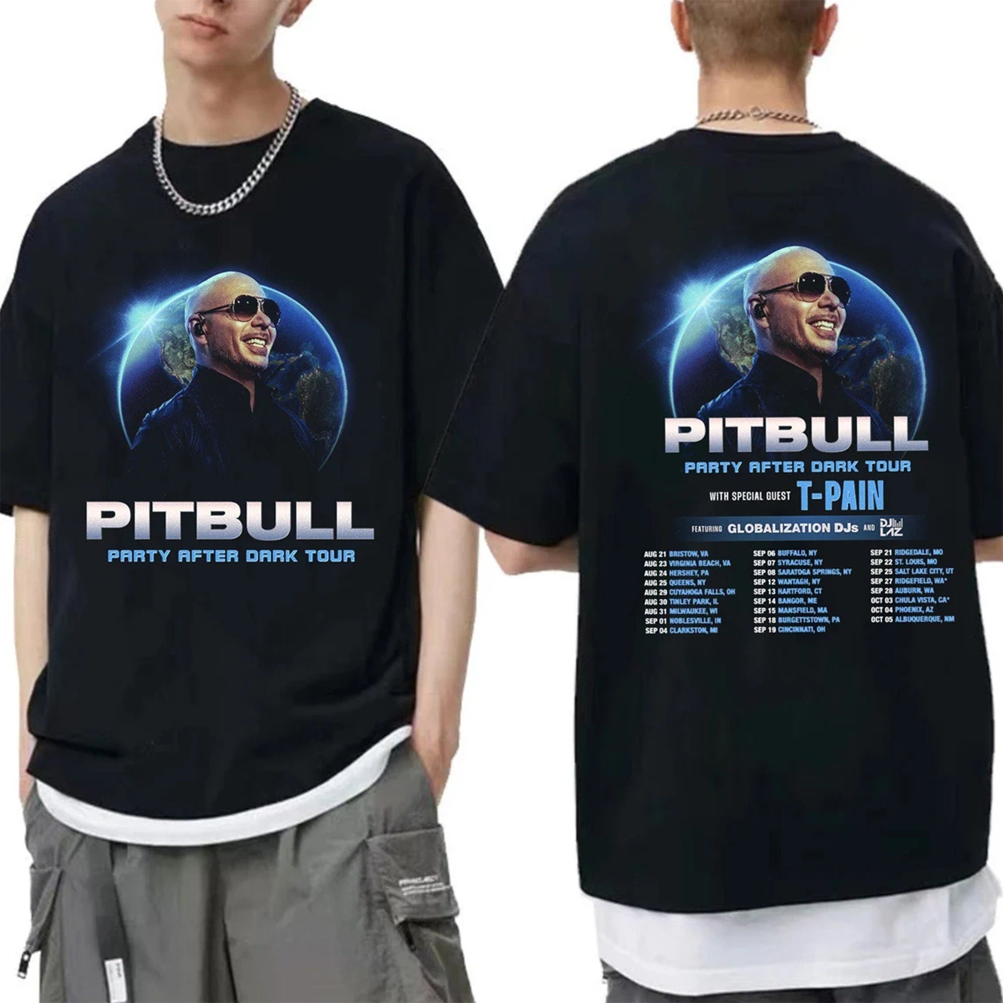 Pitbull - Party After Dark Tour 2024 Shirt, Pitbull Fan Shirt Hoodie Sweatshirt | TeeSparky.com