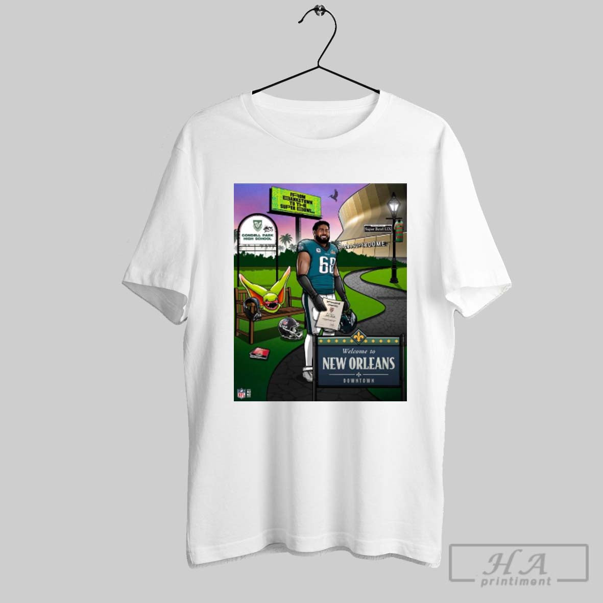 A New Super Bowl Chapter Awaits In New Orleans Philadelphia Eagles Vs Kc Chiefs Feb 9 2025 Poster T Shirt