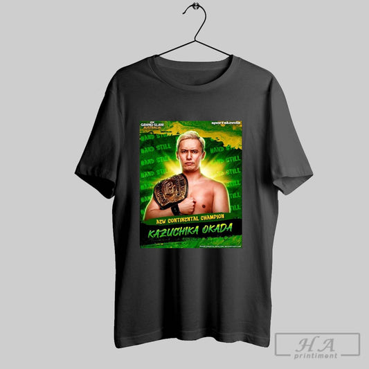 Aew Grand Slam Australia Aew Continental Champion Rainmakers Down Under As Kazuchika Okada Poster T Shirt