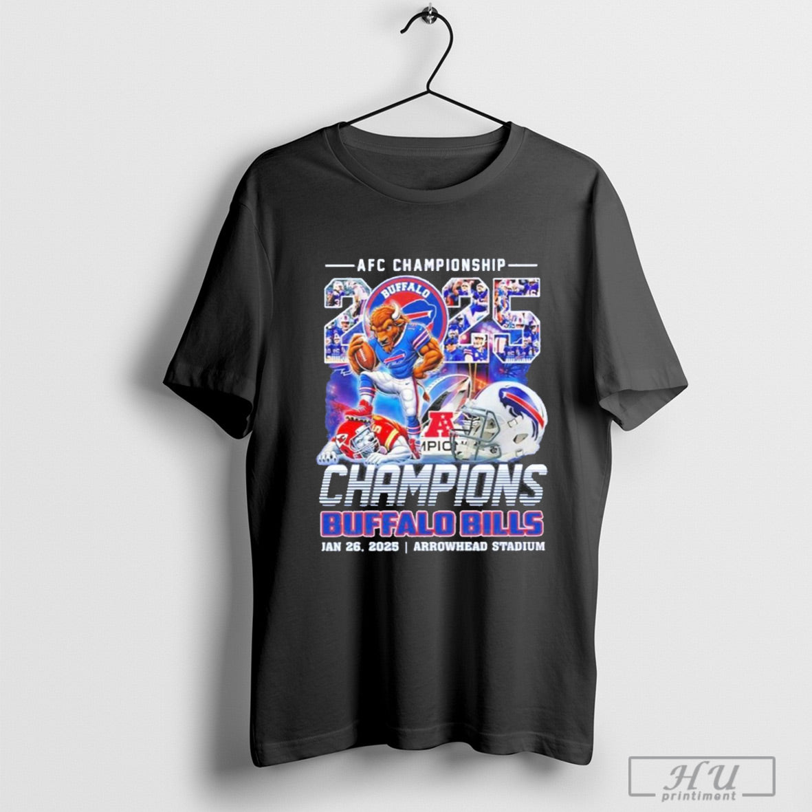 Afc Championship 2025 Buffalo Bills Nfl Jan 26 2025 Arrowhead Stadium Mascot Shirt Sweatshirt Posters