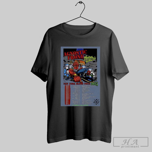 Agnostic Front Poster Murphys Law New York Blood 2025 Tour Shirt