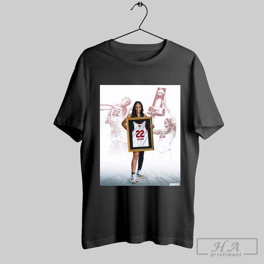 Aja Wilson No 22 Is Forever Immortalized In South Carolina Wnba Poster T Shirt