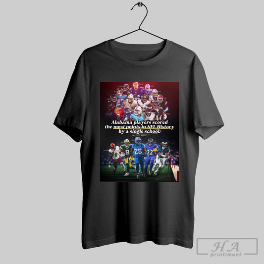 Alabama Football Alabama Players Scored The Most Points In Nfl History By A Single School 862 Total Points Poster T Shirt
