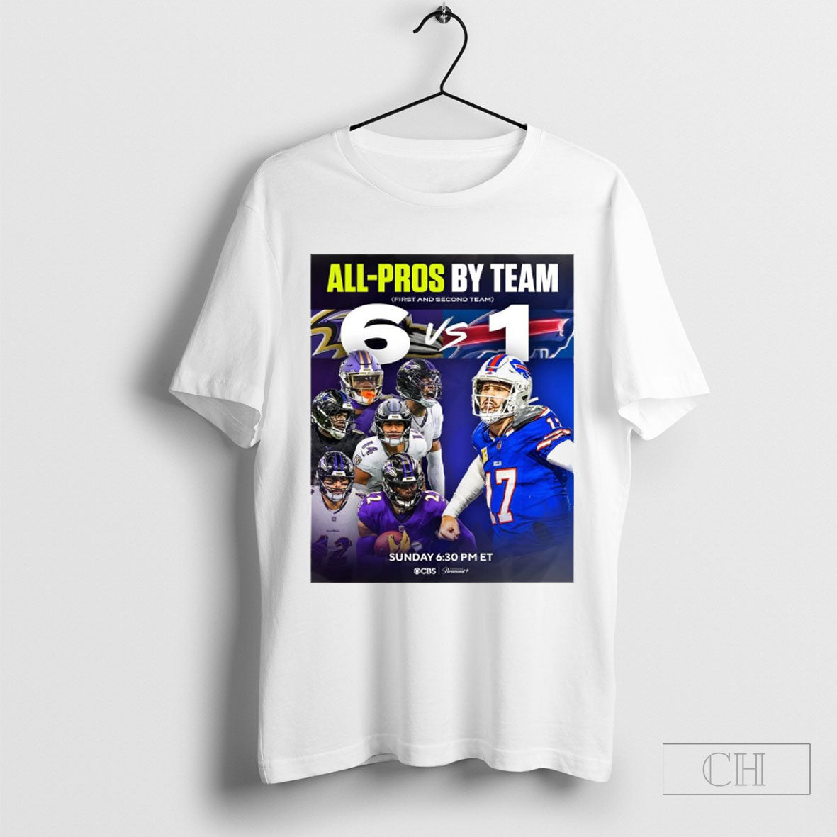 All Pros By Team First And Second Team Baltimore Ravens Vs Buffalo Bills Jan 19 2025 Poster T Shirt