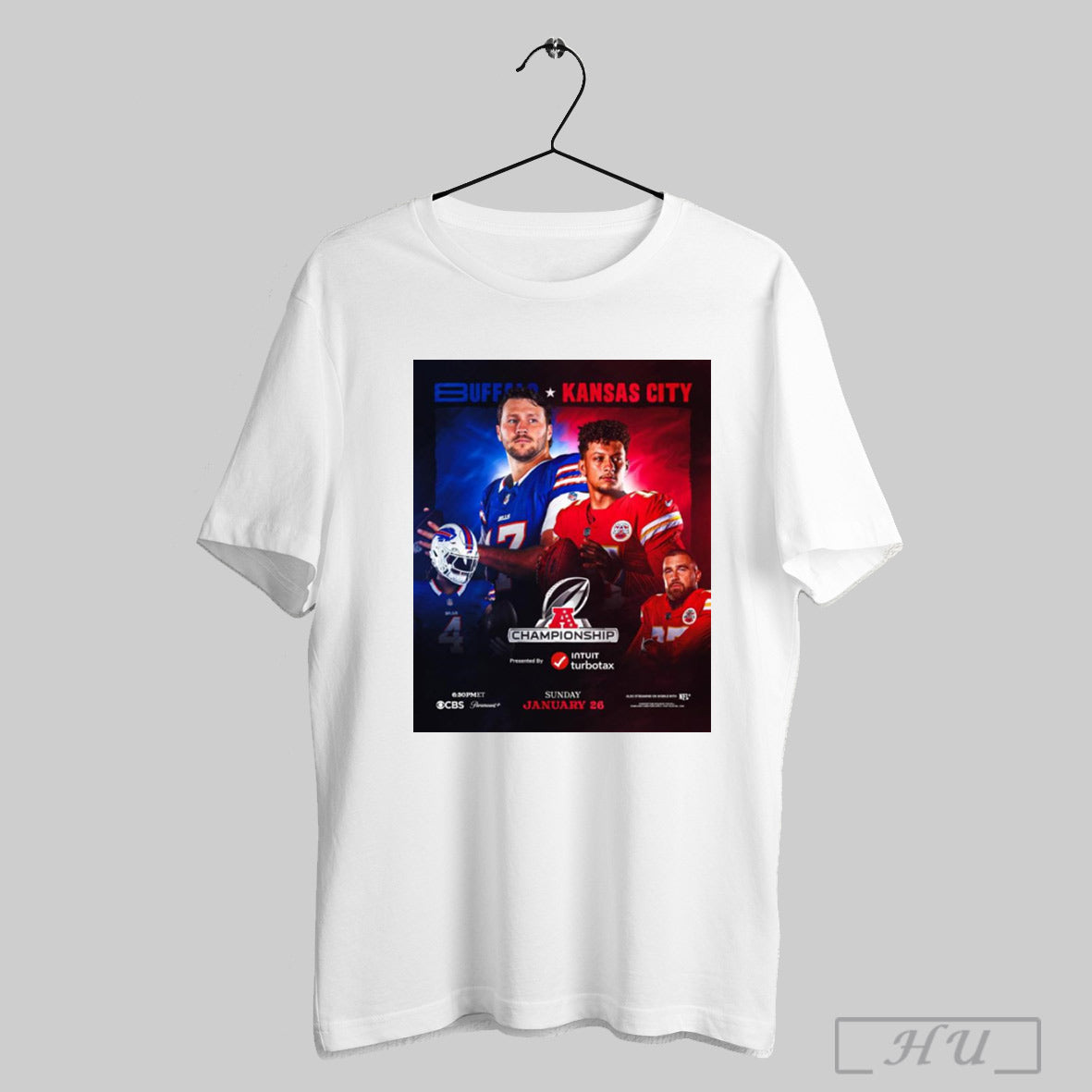 Allen Buffalo Bills Vs Mahomes Kansas City Chiefs Round 4 Afc Championship Sunday January 26 Poster T Shirt