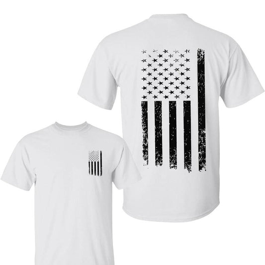 American Flag Shirt, Regular Fit Casual Fashion T-shirt for Daily Wear, Fourth Of July Shirt, Men's Top for All Seasons, T Shirts for Men, For Women