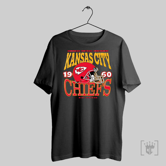 American Football Conference Kansas City Chiefs 1960 West Division Helmet T Shirt