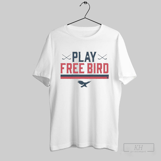 American Hockey Play Free Bird Shirt T Shirt