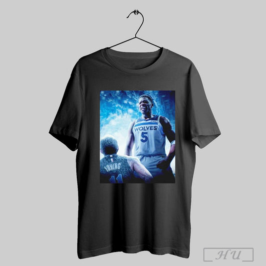Anthony Edwards Drops 21 Pts 7 Ast 5 Reb To Hold Off Kyrie Irving T Shirt Sweatshirt Poster