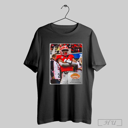 Arian Smith Georgia Bulldogs Football Senior Wr Reeses Senior Bowl Allstate Sugar Bowl Poster T Shirt Sweatshirt Hoodies Poster