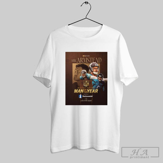 Arik Armstead Jacksonville Jaguars 2024 Walter Payton Nfl Man Of The Year Poster T Shirt