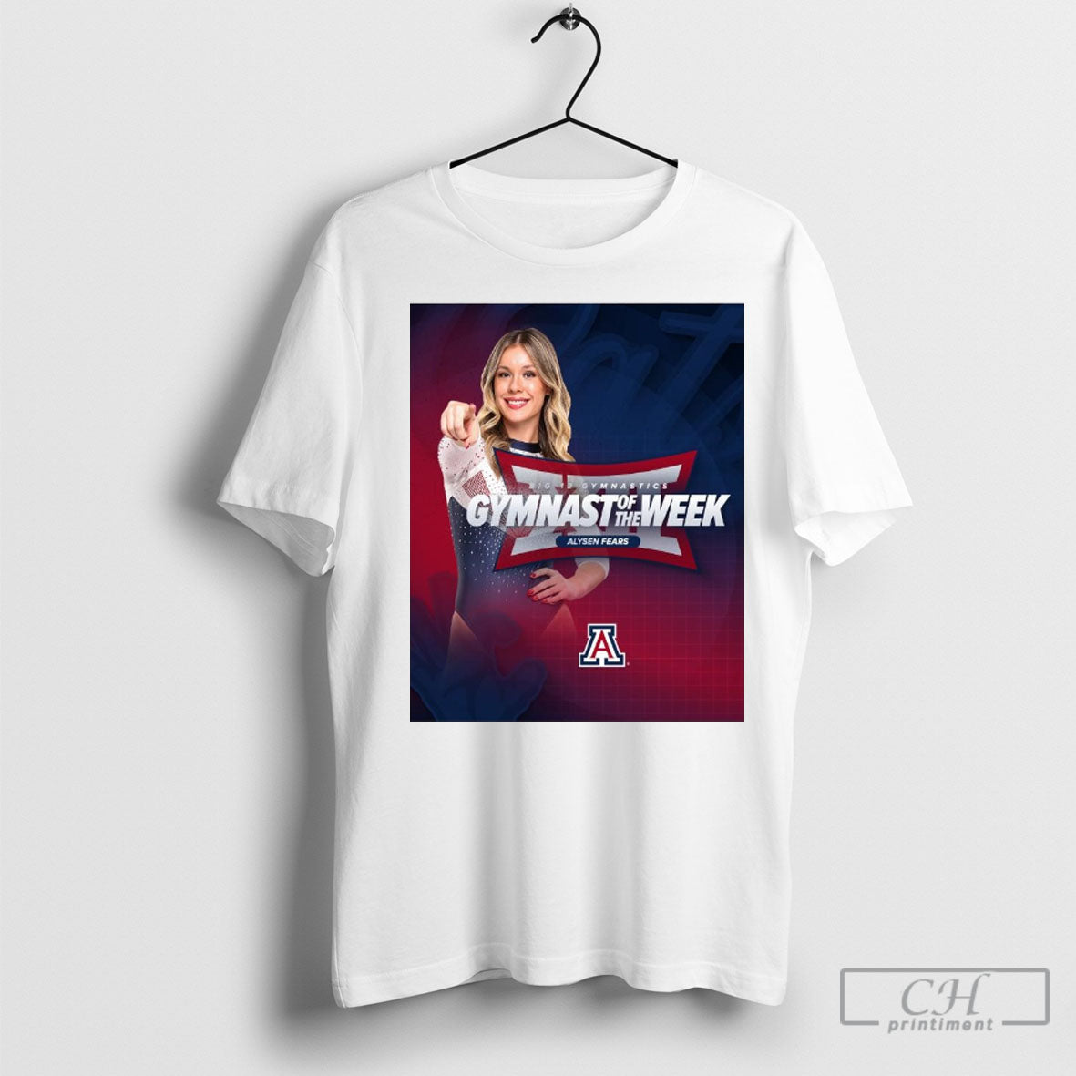 Arizona Gymnastics Alysen Fears Big 12 Gymnastics Gymnast Of The Week Shirt Poster Ornaments