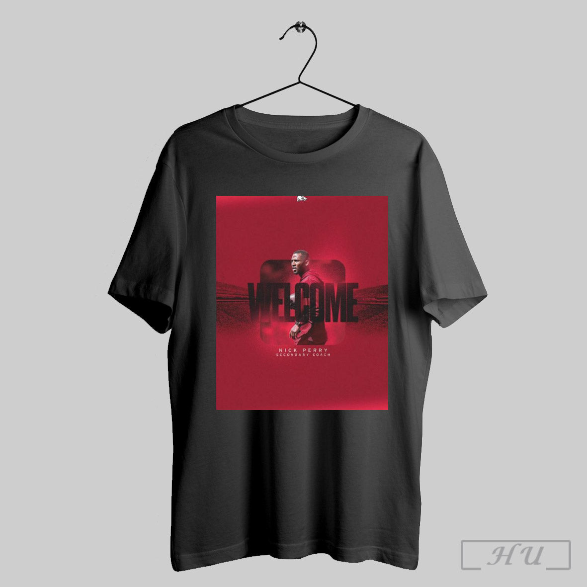 Arkansas Razorback Football Welcome Nick Perry Secondary Coach Poster T Shirt