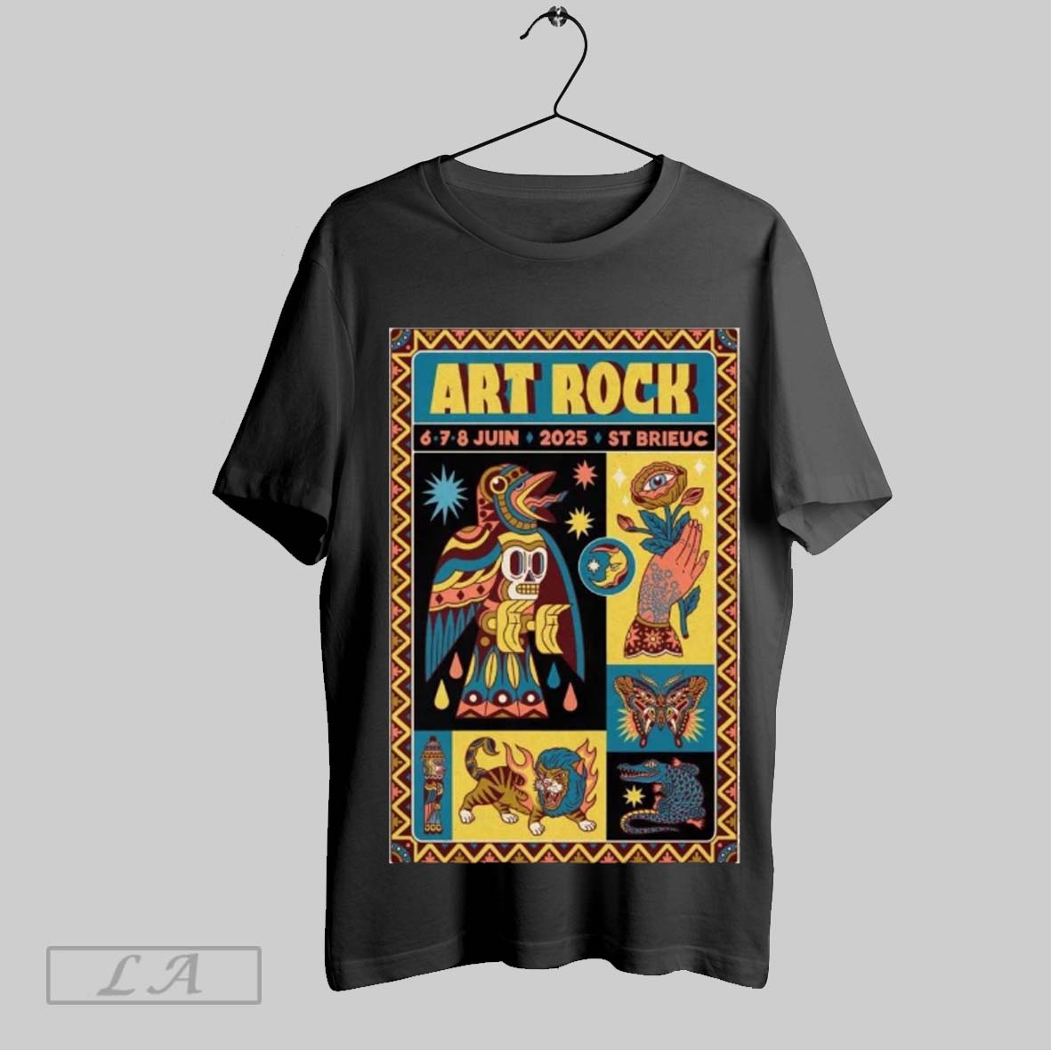 Art Rock Jun 6 7 8 2025 Saint Brieuc France Event Poster T Shirt