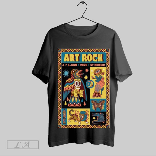 Art Rock Jun 6 7 8 2025 Saint Brieuc France Event Poster T Shirt