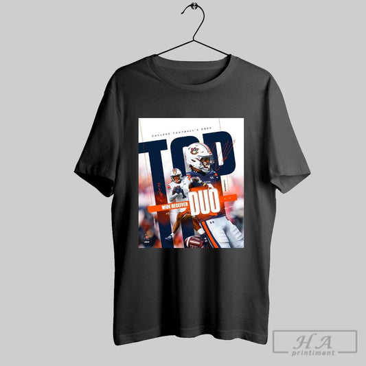 Auburn Football Cam Coleman Eric Singleton Jr College Footballs 2025 Top Wide Receiver Duo Signatures Poster T Shirt