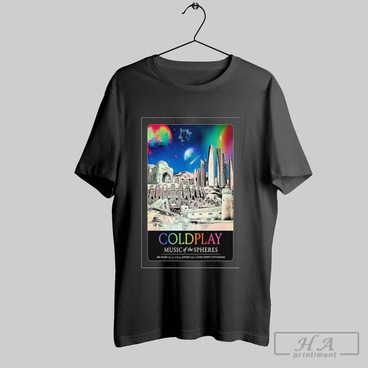 Awesome Coldplay Music Of The Spheres Tour In Abu Dhabi January 2025 Poster T Shirt