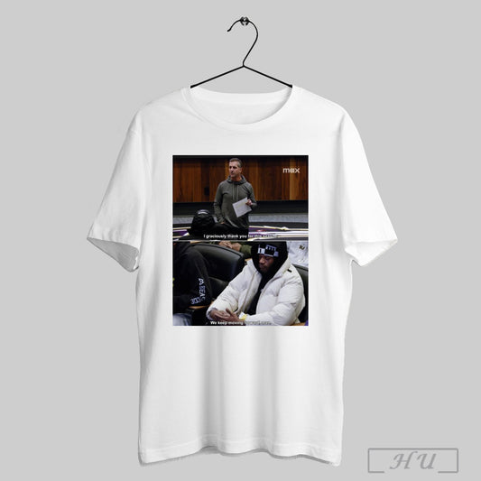 Baltimore Ravens John Harbaugh I Graciously Thank You For This Season We Keep Moving Forward Man Poster T Shirt