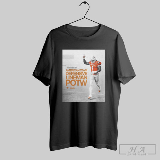 Barryn Sorrell Texas Longhorns Reeses Senior Bowl American Team Defensive Lineman Potw Poster T Shirt