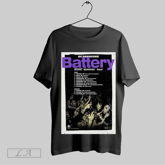 Battery 2025 Summer Tour Dc Hardcore Poster T Shirt