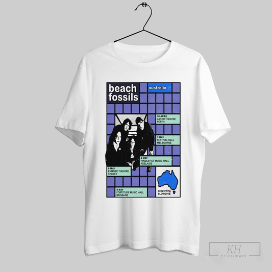 Beach Fossils Australia Tour 2025 T Shirts T Shirt Sweatshirt Cutom Poster Coffee Mugs Ornaments