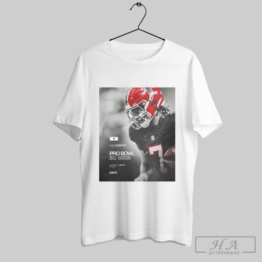 Bijan Robinson Atlanta Falcons Football Pro Bowl Skills Showdown Thursday Jan 30 2025 Espn Poster T Shirt