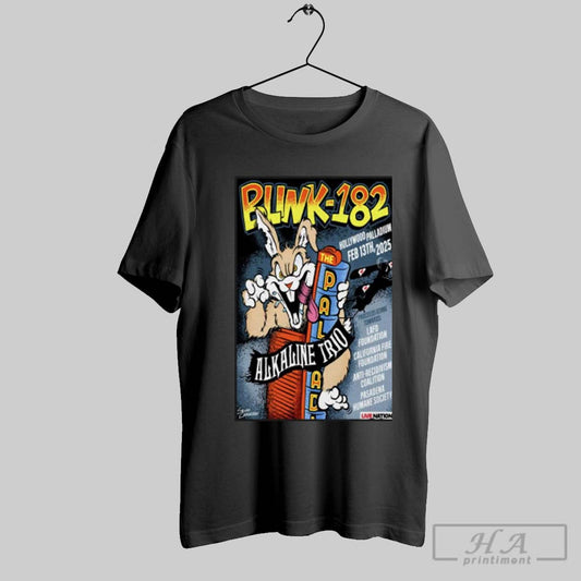 Blink 182 At Hollywood Palladium In Hollywood Ca On Feb 13 2025 Tour Poster T Shirts