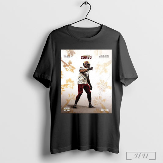 Bobby Wagner Washington Commanders At Tampa Bay Buccaneers Nfl Wild Card Uniform Combo Poster T Shirt