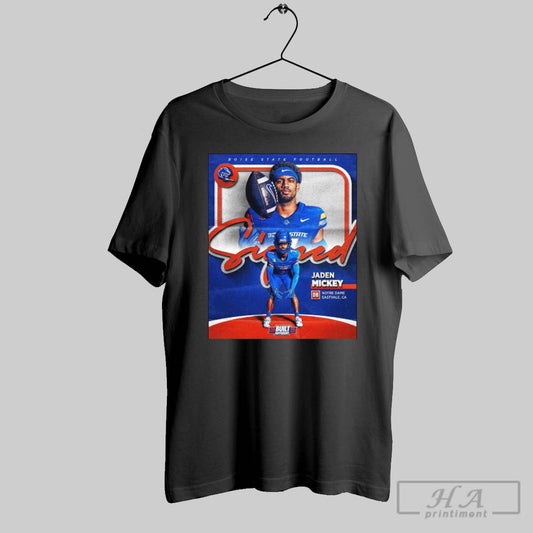 Boise State Broncos Football Jaden Mickey Notre Dame Eastvale Ca Built Different 2025 Poster T Shirt
