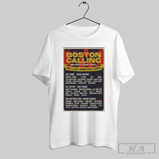 Boston Calling Music Festival Boston Ma May 23 25 2025 Poster Shirt