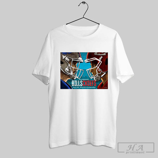 Buffalo Bills Vs Kansas City Chiefs Afc Championship Jan 26 2025 Geha Field At Arrowhead Stadium Neil Nakahodo The Kansas City Star Poster T Shirt