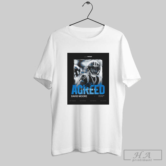 Carolina Panthers Have Agreed To Terms With David Moore Wide Receiver Keep Pounding Poster T Shirt