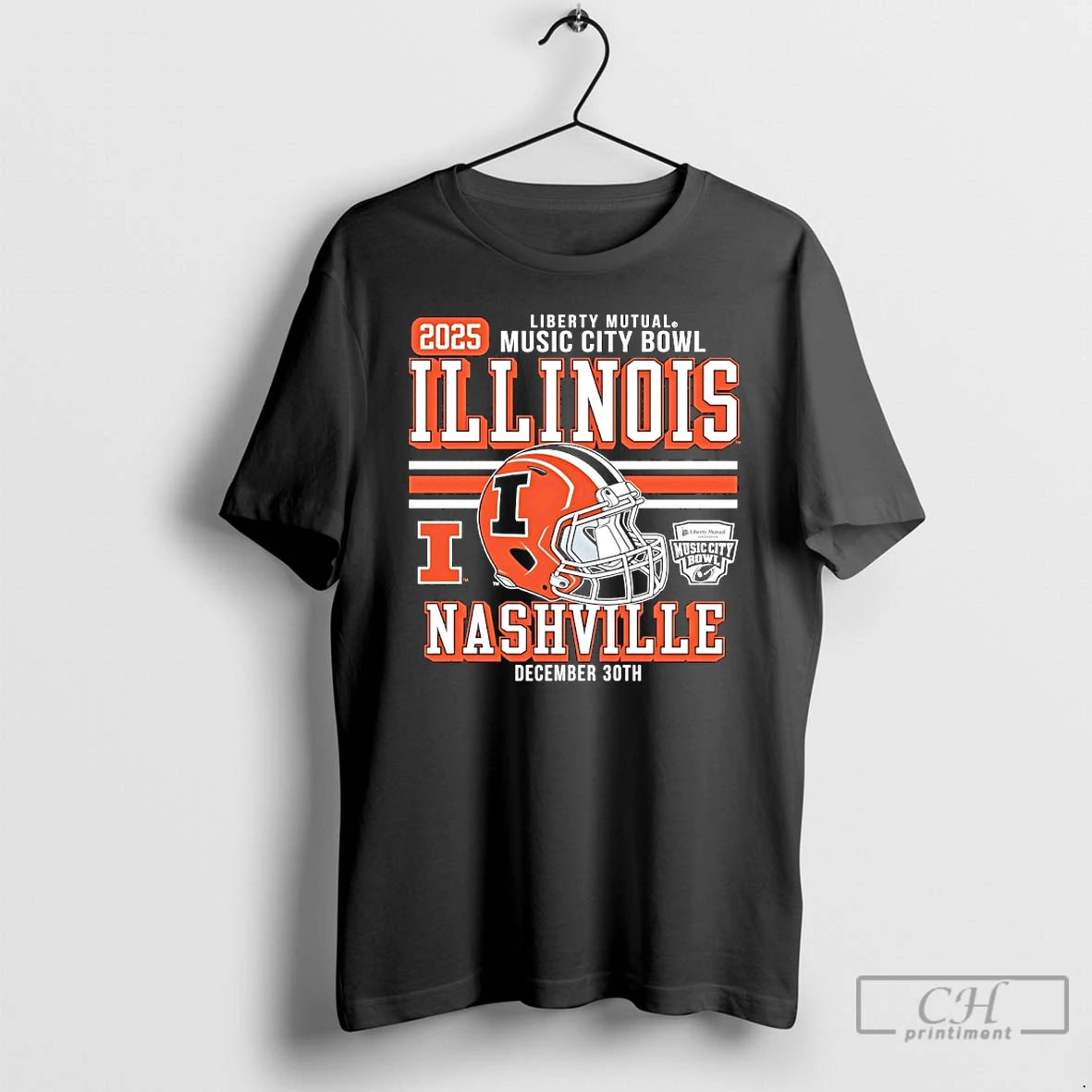 Classic Illinois Fighting Illini Football 2025 Music City Bowl Helmet T-Shirts, Hoodie, Sweatshirt | TeeSparky.com