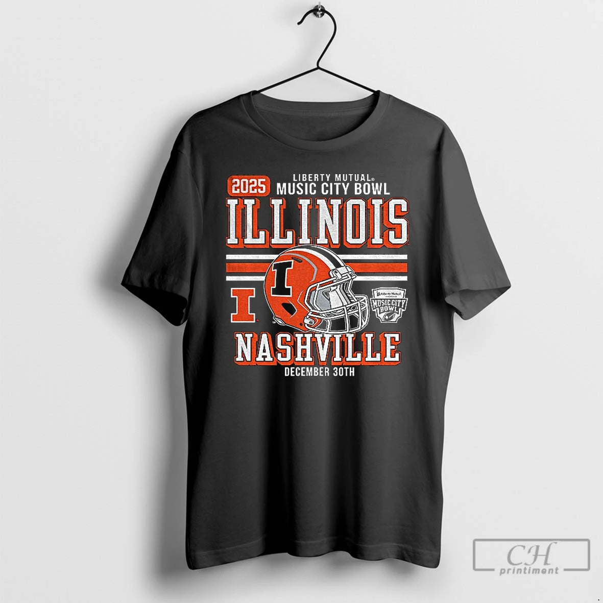 Classic Illinois Fighting Illini Football Liberty Mutual Music City Bowl 2025 December 30th T Shirts Hoodie, Sweatshirt