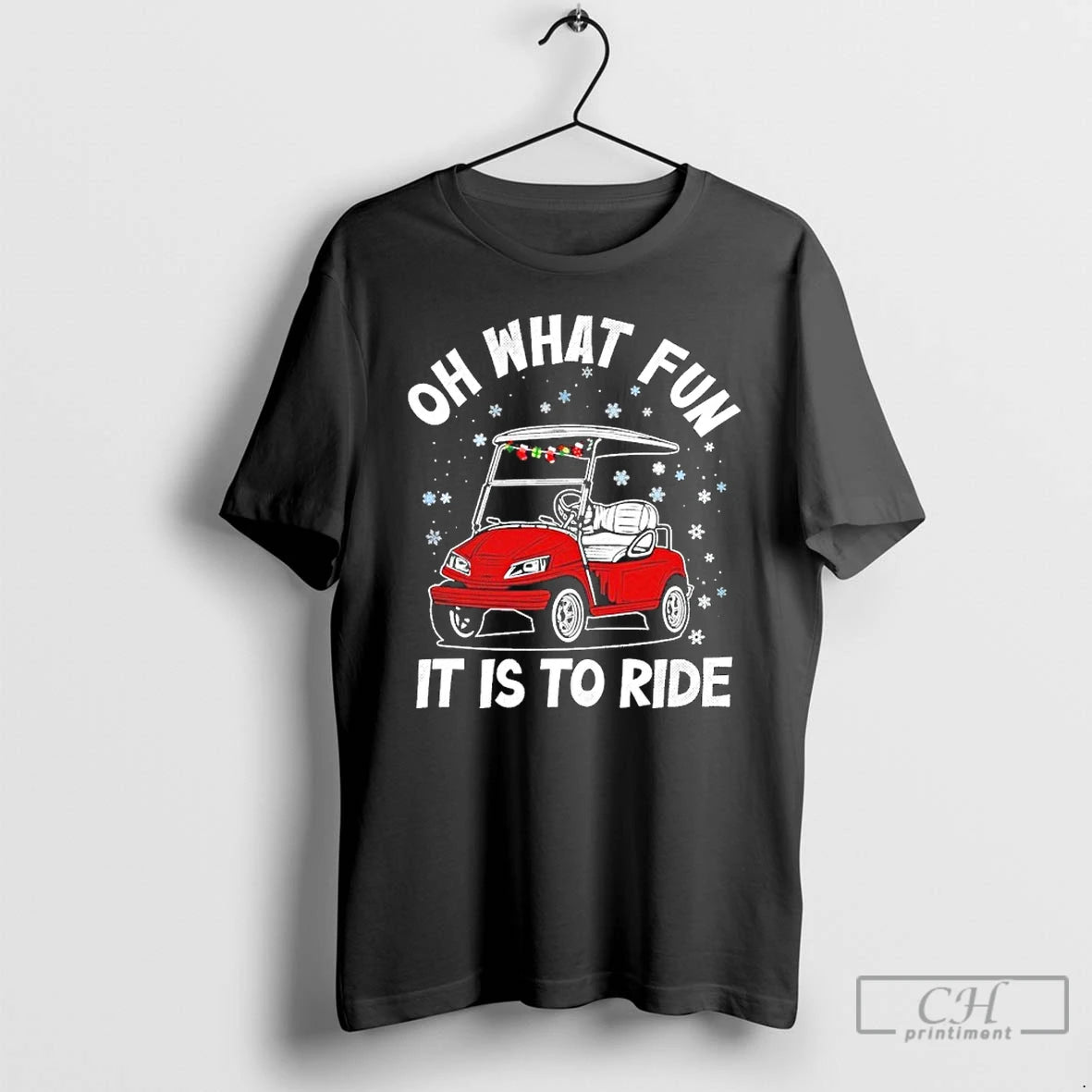 Classic Oh What Fun It Is To Ride Funny Golf Christmas T-Shirts, Hoodie, Sweatshirt | TeeSparky.com