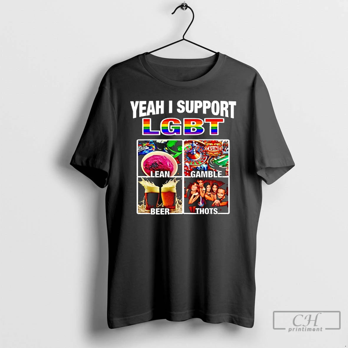 Classic Yeah I Support Lgbt Casino Lean Gamble Beer Thots T-Shirts, Hoodie, Sweatshirt | TeeSparky.com