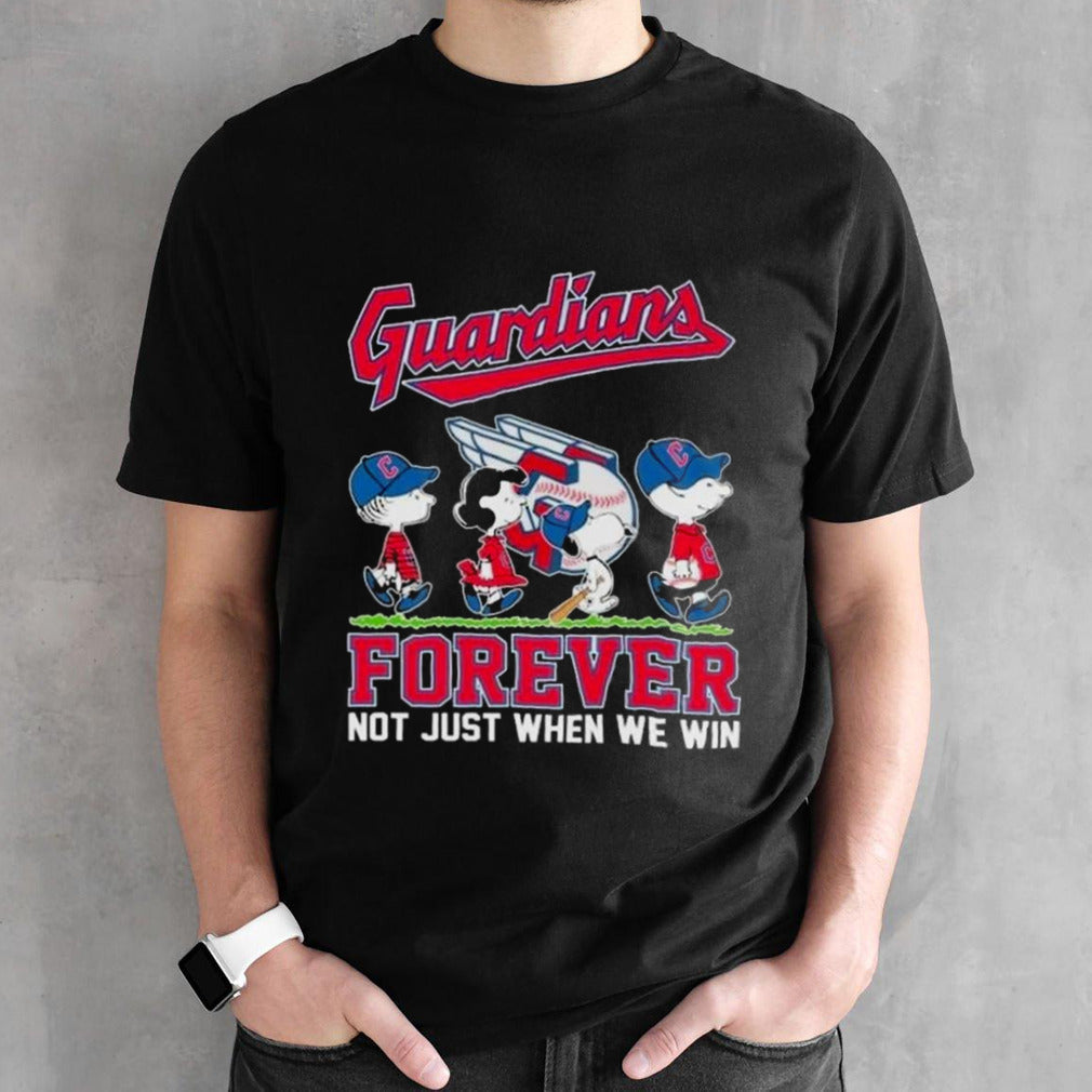 Cleveland Guardians Peanuts Movie Characters Abbey Road Forever Not Just When We Win Shirts