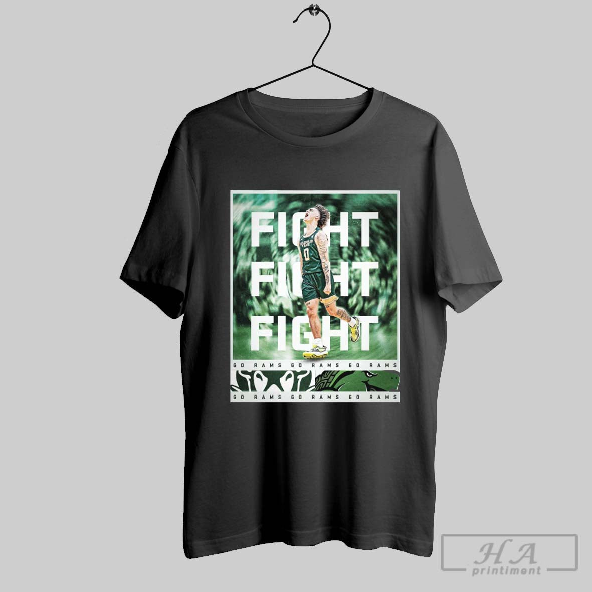 Colorado State Rams Fight Fight Fight Go Rams Ncaa Tournament Round Of 32 Poster T Shirt