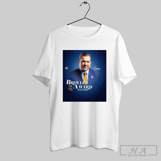 Congrats Bob Hinton Defensive Coordinator Al Golden On Being Named The 2024 Broyles Award Winner Poster T Shirt