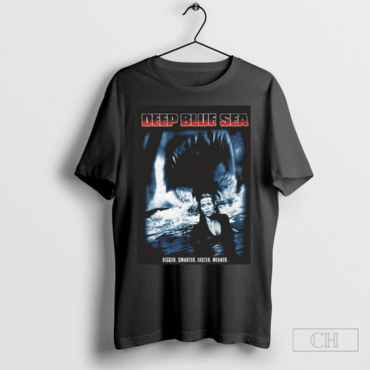 Deep Blue Sea Bigger Smarter Faster Meaner 90s Monster Movie Shirt Tee Sweatshirt