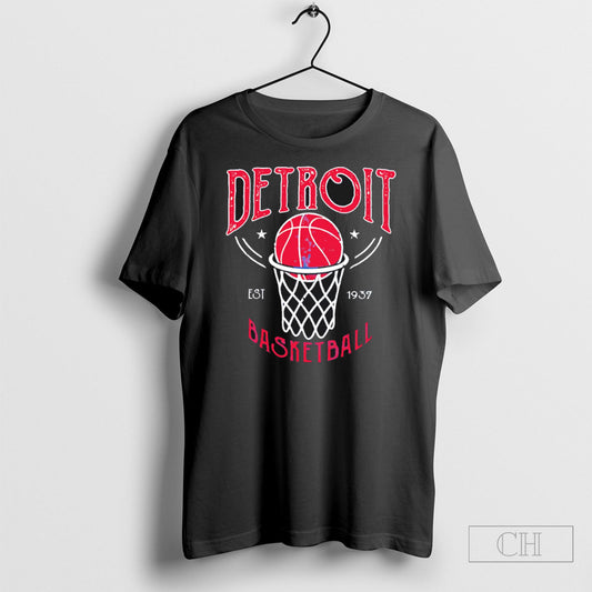 Detroit Basketball Vintage Est 1937 Shirt