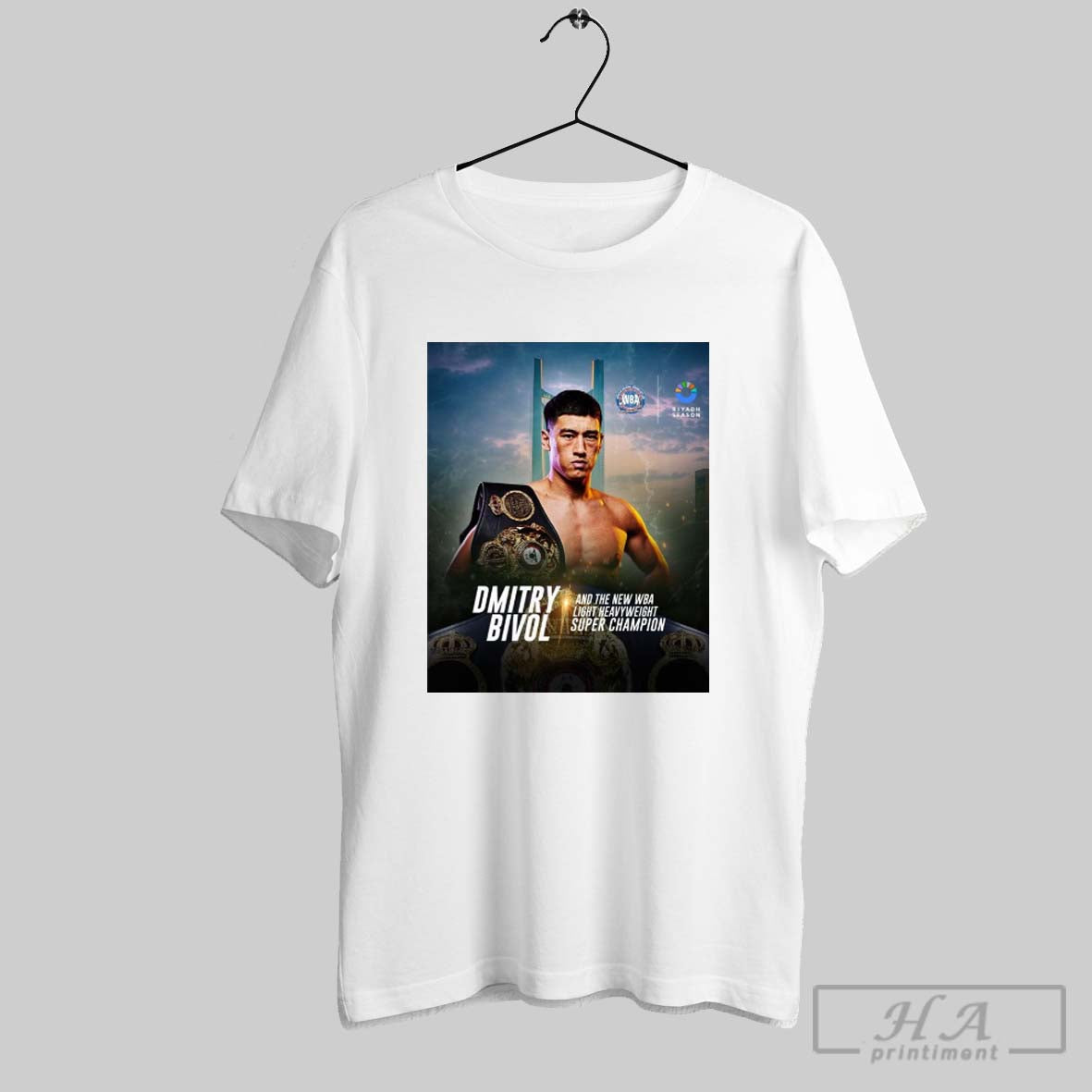 Dmitry Bivol And The New Wba Light Heavyweight Super Champion World Boxing Association Poster T Shirt