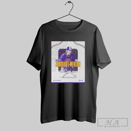East Carolina Pirates Baseball Brad Pruett Aac Weekly Honors Honorable Mention Poster T Shirt