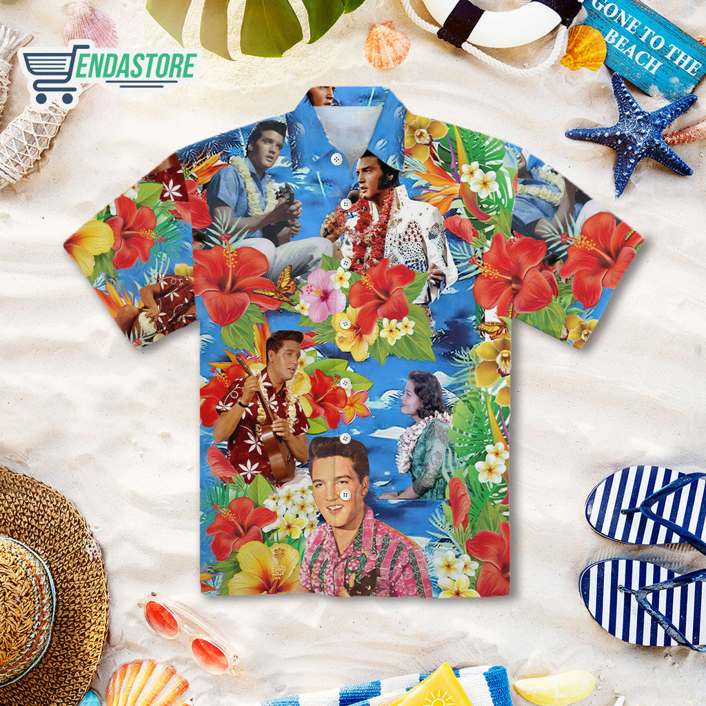 Elvis Presley Colorful Color Unisex Hawaiian Shirt