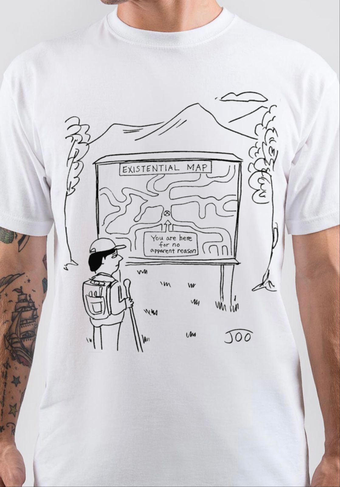 Existential Map T-Shirt Hoodie, Sweatshirt | TeeSparky.com