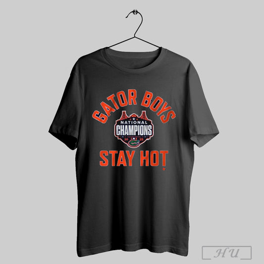 Florida Gators Basketball Gator Boys Stay Hot 2025 National Champions April 7 T Shirt Sweatshirt
