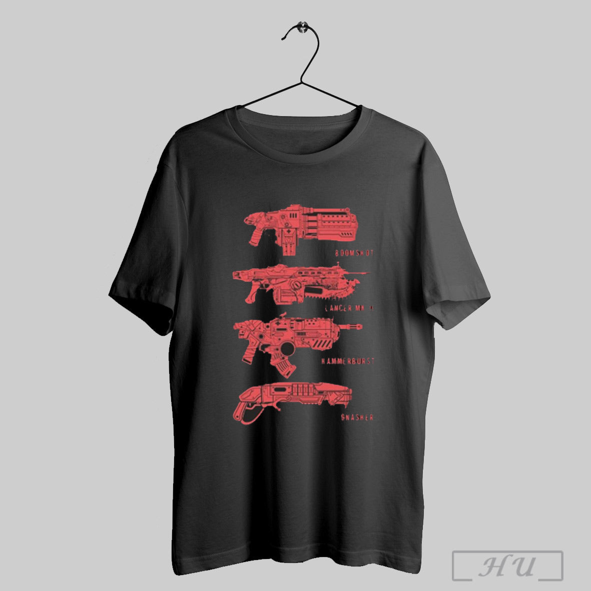 Gears Of War Boomshot Lancer Mk Ii Hammerburst Gnasher Weapon Stack Shirt Hoodie Sweater